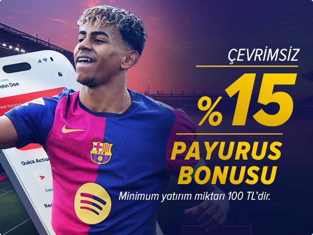 Çevrimsiz %15 Payurus Bonusu